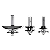 Timberline TRS-270 Cove Raised Panel 1/2-Inch Shank Door Making Router Bit Set with Back Cutter, 3-P