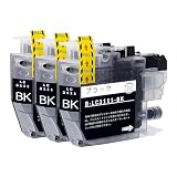 LC3111BK ブラック 3本 互換インク 互換品 Brother用 互換インクカートリッジ 純正品併用 LC3111-4PK 個包装 大容量 残量表示 ICチップ対応 MFC-J738DN/DWN J998DN/DWN DCP-J572N/J577N/J582N/J973N/J978N/J982N MFC-J893N/J898N/J903N DCP-J987N【INC】