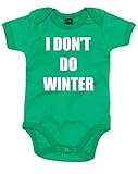 (冬は苦手。) I Don't Do Winter, プリント　ベビースーツ - グリーン/白 12-18 ヶ月
