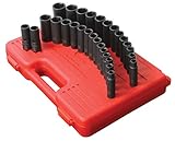 Sunex 5153DD 1/2-Inch Drive Fractional Metric Deep Master Impact Socket Set, 29-Piece [並行輸入品]