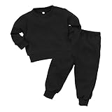西松屋 [EFD] 裏毛無地スウェットトレーナースーツ 【80cm・90cm・95cm】　95　ブラック