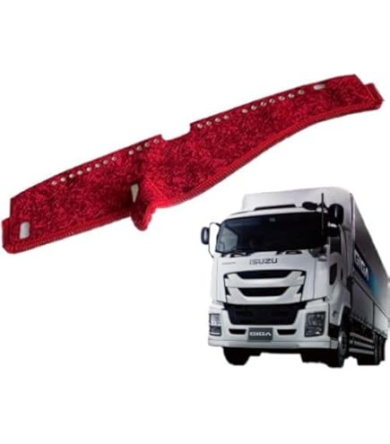 Amazon | 金華山 チンチラ ダッシュマット レッド いすゞ ファイブ