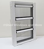 14 " x 22 " Aluminum Jalousieスタイルウィンドウ3ペイン