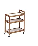 【売れ筋です】木製キッチンワゴン３段・ＫＷ０３・２色 (こちらの商品の内訳は『番号(br)/・ブラウン』のみ)