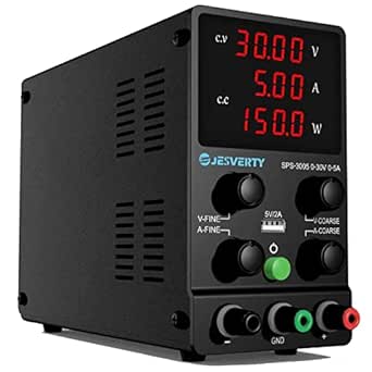 Jesverty直流安定化電源SPS-3005 （30V/5A）、0-30V 0-5A電圧