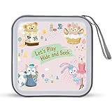 ベアードール＆フレンズ アニメキャラクター グッズ 人気 シェリーメイ ステラルー CDケース プラケース スリム BD DVDケース 大容量 40枚収納 ディスク収納ケース 小型 持ち運び便利 可愛い 男女兼用 旅行 自宅用 セミハード ファスナー付