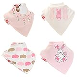 Zippy Fun Baby and Toddler Bandana Bib - Absorbent 100% Cotton Front Dribble Bibs with Adjustable St