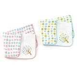 BABBLE BOON (バブルブーン ) ガーゼハンカチ２枚組 (フリ－) キムラタンの子供服 (69816-8888) サックス フリ－