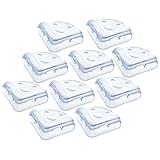 JSDDE　ベビーケガ防止　透明　L型　スマイル　弾力　10個セット　コーナーガード　柱の角　安全コーナークッション　赤ちゃん、老人を守る