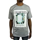 ダイヤモンドサプライ Tシャツ MONDRIAN グレー 半袖 メンズ プリント tsa238 (XLサイズ)