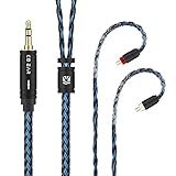 【KBEAR ST16plus】2pin 3.5mmリケーブル 5N銀メッキ単結晶銅 ケーブル 3.5mmイヤホンアップグレードケーブル イヤフォン交換ケーブル ZSN/ZSN Pro/ZSN PROX/ZS10/ZS10 PRO/ZST/ZSTX 等に対応（2pin・3.5mmプラグ・2メートル）