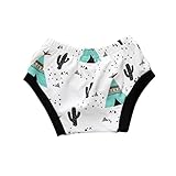 Karchi ベビー服 下着 男女兼用 可愛い　漫画フカ 動物プリント ショーツ ブリーフ 肌着　ベビーパンツ 部屋着 寝間着 全10色　 (80, I)