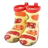 雨の日彩るKidsレインブーツ・長靴　おしゃれリンゴのひみつ（クリームイエロー） N7700910