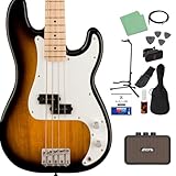 Squier by Fender SONIC PRECISION BASS 2-Color Sunburst ベース初心者12点セット 【ミニアンプ付】 プレシジョンベース プレベ メイプル指板 スクワイヤー/スクワイア