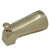 BrassCraft Mfg Mixet #64 PB Bulk 5-1/8' Length Iron Pipe Diverter Tub Spout - Polished Brass [並行輸入品]