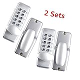 CO-Z キーレスデジタルパスワード玄関ロック 2 Sets CO-Z