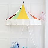 Anyshock Hanging Bedroom Wall Cozy Bed Canopy Indoor Princess Rainbow New Half-Room Design India sty