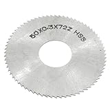 uxcell チップソー 72T　スリッティングソー　HSSサークルスリッターのこぎり　ペグトゥースタイプ