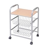 JKプラン ストッカーキッチンワゴン ナチュラル ZFC-0052-NA