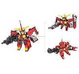 iBrick 5 in 1 変形ロボット(戦闘機) ＤIY 積み木型 立体パズル 知育玩具 ＤIY 積み木型 立体パズル 知育玩具 お祝いプレゼント子供おもちゃ (363 PCS)
