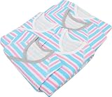 綿100％ ベビー肌着 5点セット 50～60cm (ボーダー（ブルー）)