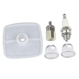 Fenteer ガストリマー部品　5点　 ECHO 用　エア・燃料フィルターキット　スパークプラグ　