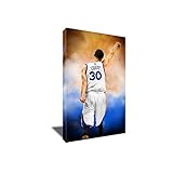 Steph Curryスプラッシュペイントポスターアートワークonキャンバスアートプリント 20x30 inches