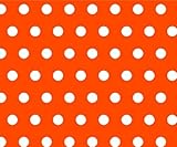 SheetWorld Fitted Pack N Play (Graco Square Playard) Sheet - Polka Dots Orange - Made In USA by shee