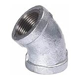 Everflow Supplies gmff0200 2 " 45度エルボ亜鉛メッキ可鍛性鉄の高pressures