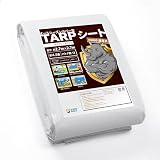 GUARD SHIELD ホワイトシート #4000 UV ブルーシート 厚手 防水シート ハトメ付き 屋根 防水屋外 3.6mx5.4m 約12畳