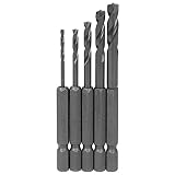 三菱 六角軸 穴あけ上手 ステンレス・アルミ・鉄工用ドリル 5本組 Bセット B5-6PSL
