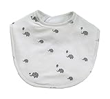 Gloop Baby Care Organic Cotton Twin Pack Babete Bib (Elephants) by Gloop Baby Care