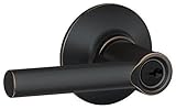 Schlage F51ABRW716CEN F51A BROADWAY 716 CEN Century Deco Rose Entry Door Lock, Aged Bronze by Schlag