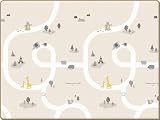 PARKLON シルキープライムマット (サラサラ/軽量/ΔLL6等級防音/引っ掻きに強い）床暖房対応・ホットカーペット対応 プレイマット パークロン (180×150×0.8cm, Daisy mood)