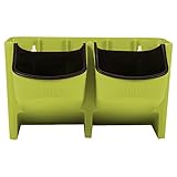 SoarUp 植木鉢 壁掛け　壁掛け式植鉢 　植木鉢 PP樹脂材料 壁掛け 壁面装飾 飾り 2ポケット 4色(緑)