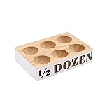 (シージービー・ギフトウェア) CGB Giftware Loft エッグホルダー 6個用 卵 ケース (ワンサイズ) (ホワイト)
