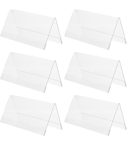 Amazon.co.jp: 席札 アクリル pop 名札 カード立 アクリルスタンド 6個