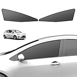 BLUESEATEC トヨタ アクア 10系 メッシュカーテン 遮光 マグネット式 サンシェード サイド用 AQUA NHP10/NHP10H H23.12-R3.7 日除け UVカット簡単着脱 運転席 助手席 アクセサリー 収納袋付き 2枚