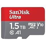 SanDisk (サンディスク) 1.5TB Ultra microSDXC UHS-I メモリーカード アダプター付き - 最大150MB/秒 C10 U1 フルHD A1 MicroSD カード - SDSQUAC-1T50-GN6MA