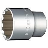 トネ(TONE) ソケット(12角) 4DB-38 差込角12.7mm(1/2") 二面幅1・3/16inch インチ