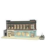 1/64 スケールフィギュア バック・トゥ・ザ・フューチャーシーンアセンブリモデル 楽しいプラスチック Figure DIY コー​​ヒーショップ シーン Model（製品は組み立てが必要です） (車のモデルとキャラクターモデルが含む)