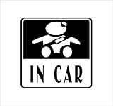 ノーブランド 黒 赤ちゃん IN CAR 自動車用 ステッカー 赤ちゃんが乗ってます シール