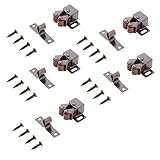 Fenteer 汎用パーツ　交換/修理用　キャビネット　家具　食器棚　ドア　ローラーラッチ　キャッチストッパー　全5セット