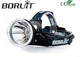 Wu 2018 BORUITヘッドライト3800ルーメンXM - l2 LEDヘッドランプ3-mode Micro USB充電式ヘッドトーチ狩猟Frontalライトキャンプランプ18650