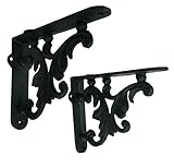 Nach js-90 – 424 Leafy壁シェルフブラケット。6.9。" Pack of 2 ( 6.88 X 13.5 X 1.57インチ)