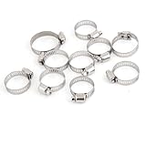 uxcell　ホースバンド　ホースクランプ　ファスナー　調整可能　コネクション　21-38mm　10個セット