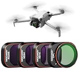 NEEWER ND & CPLフィルターセット コンパチブル DJI Mini 4 Pro 4枚 ND16/ ND64/ND256/CPL ポラライザーNDフィルター ドローンレンズアクセサリー マルチコートHD光学ガラス アルミフレーム