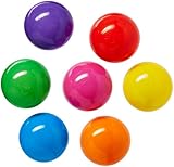 Woodi Crush Proof Pitプラスチックボール、食品グレードのプラスチック、フタル酸フリーBPAフリー、6色、再利用可能なボックスとcarry-outメッシュネット、100ピース