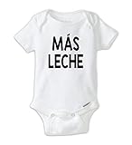 JujuアパレルMas Leche Baby Onesie , More Milk Onesie語、スペイン語Onesies ( 6 – 9か月)