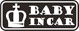 【3M　1080-CF12使用】BABY IN CARマグネット　カーボンタイプ　(ホワイト)
